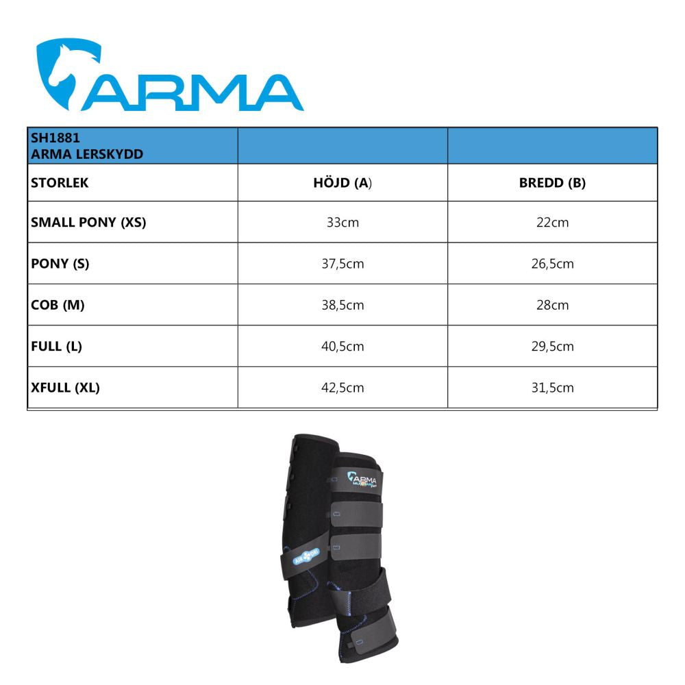 ARMA Deluxe Lerskydd, Black