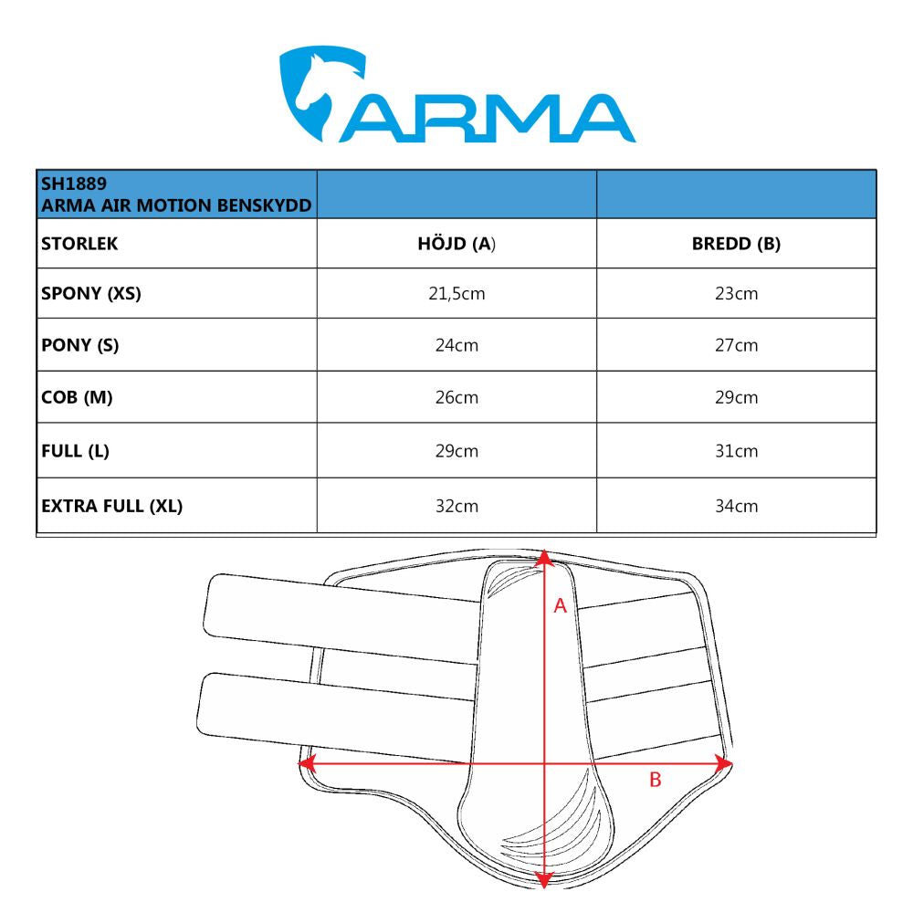 ARMA Air Motion Benskydd, Black
