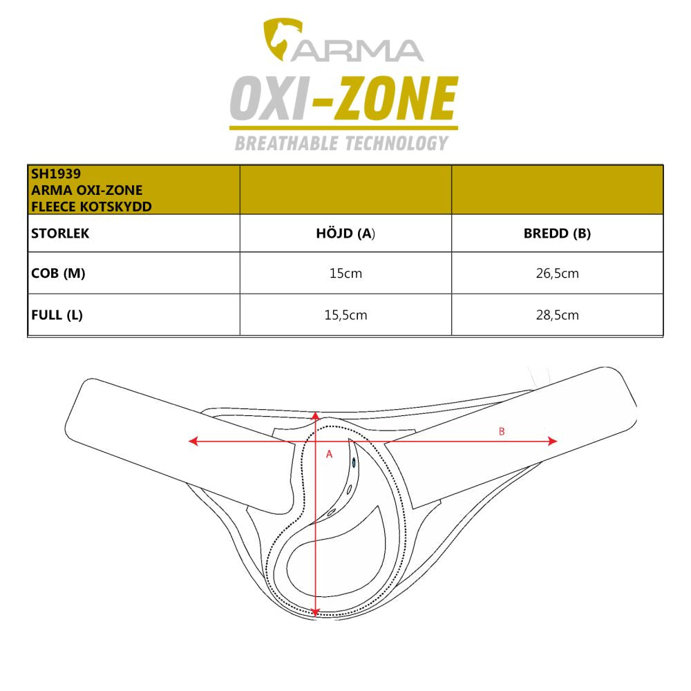 ARMA OXI-ZONE SUPAFLEECE KOTSKYDD, Black