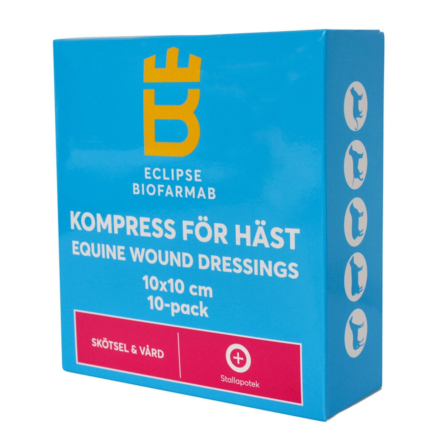 Eclipse Biofarmab Kompress för djur 10x10 cm 10-pack