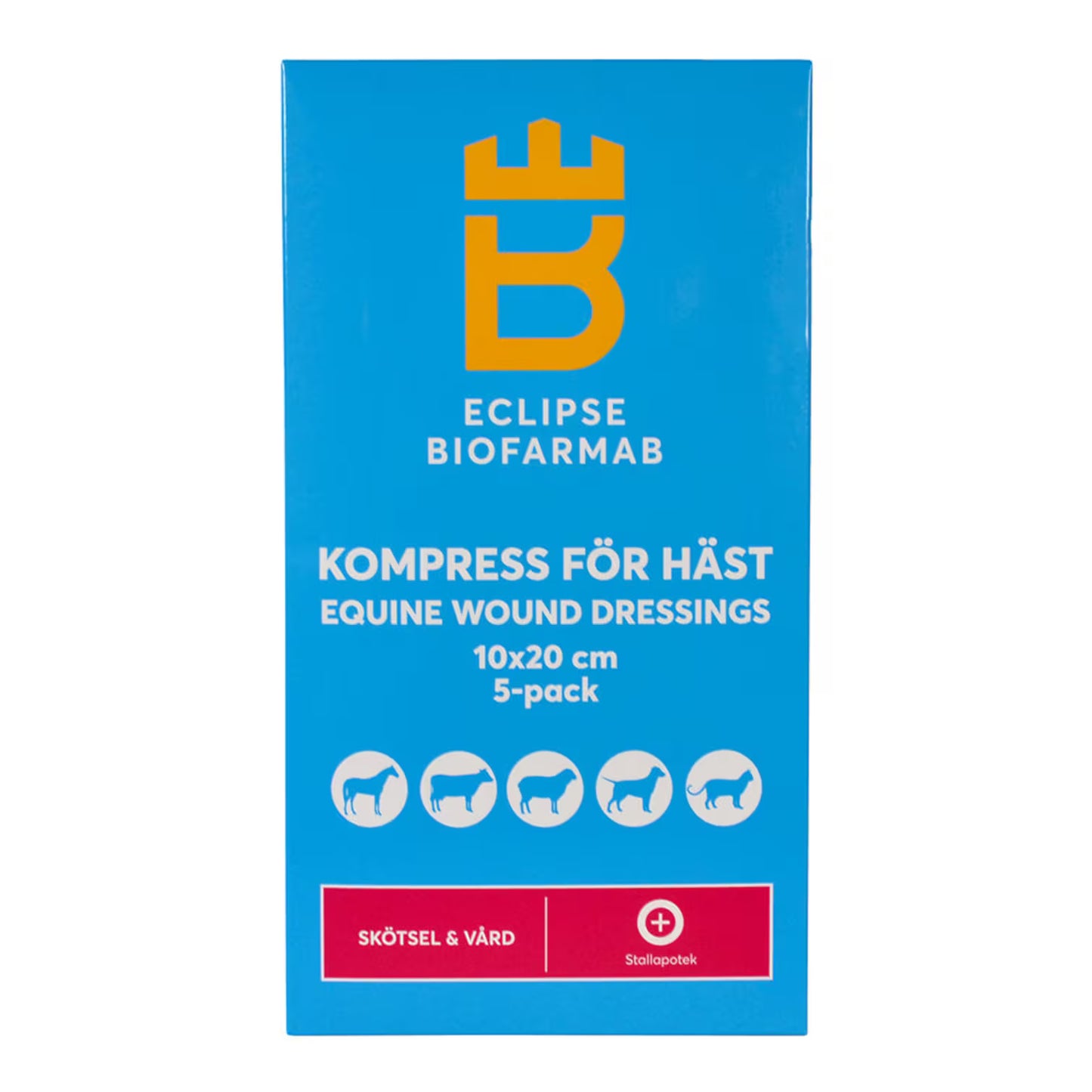 Eclipse Biofarmab Kompress för djur 10x20 cm 5-pack