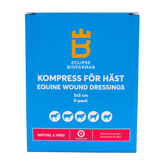 Kompress för häst 5x5 cm 5-pack