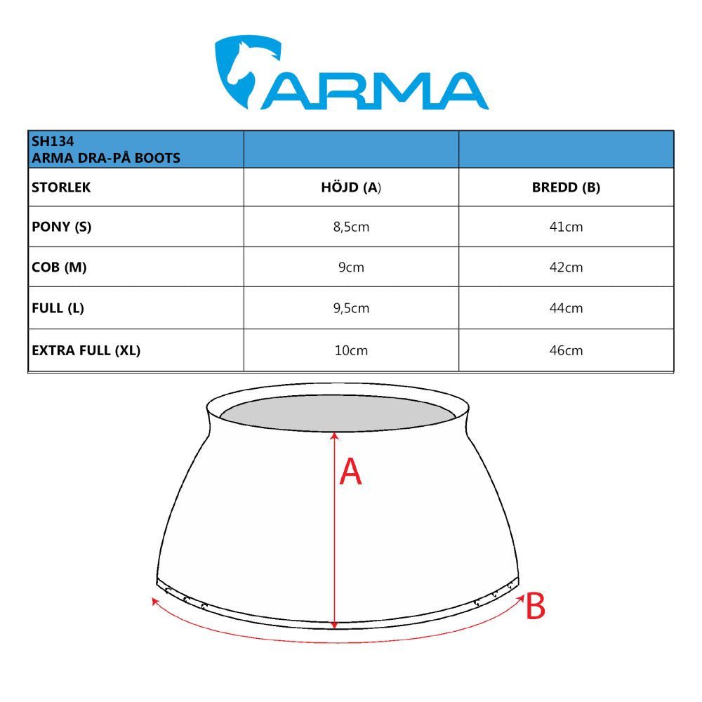 ARMA Dra-på Gummi Boots, Black