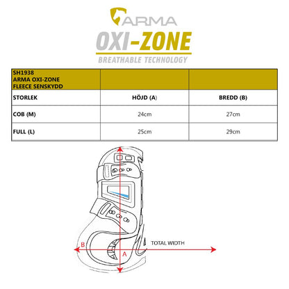 ARMA OXI-ZONE SUPAFLEECE SENSKYDD, Black